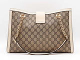 Gucci Medium Padlock Tote In Gg Supreme Monogram Coated Canvas Fw1125prrdu