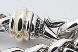 David Yurman Sterling Silver Wheat Chain Bracelet 26.7 Grams 8 Inch Eb0726lrxsa