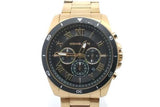 Michael Kors Gold Tone Stainless Steel Alek 44mm Quartz Chronograph Watch Eb0626crsa