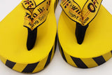 Off-white Industrial Logo Flip Flops In Yellow Size 43 Eb0826lxzsa