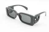 Gucci Gg1325s Chaise Lounge Rectangle Sunglasses In Grey Eb0726lorsa
