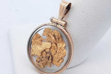 14k Yellow Gold Nugget Pendant 2.3 Grams Eb0526crde