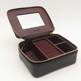 Coach Black Leather Travel Jewelry Case Sd1225ozsa