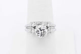 2.34cttw Diamond Ring In 14k White Gold 5.1 Grams Size 7.5 Eb1225oxxzsa