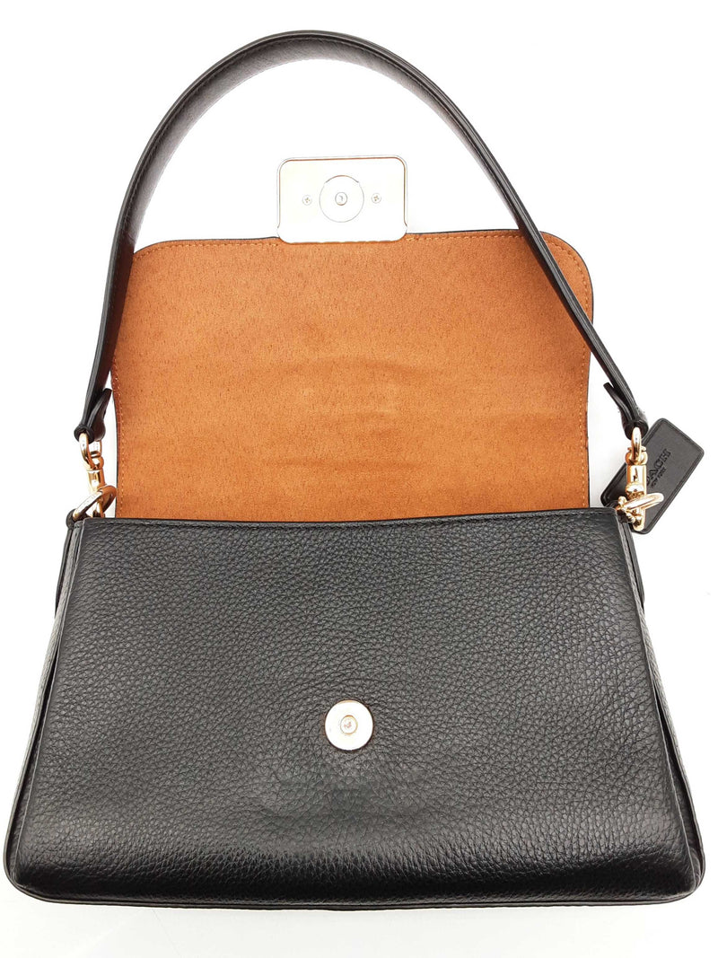 Coach Grace 2 Way Black Leather Shoulder Bag Do1024pxde