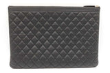 Chanel Quilted Caviar Boy Cosmetic Pouch Eb0826pxzdu