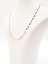 18k Yellow Gold Paperclip Link Chain Necklace 3 Grams 18 Inch Fw0826oprdu
