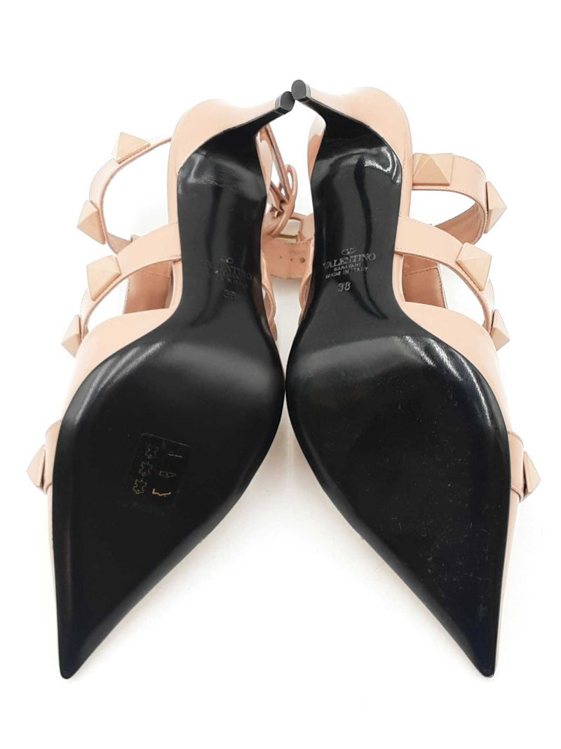 Valentino Garavani Patent Leather Rockstud Pumps Size 38 Sd0825rzdu
