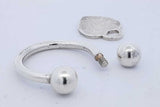 Tiffany & Co. Sterling Silver Horseshoe Key Ring With Heart Tag 21.2g Eb0126sxde
