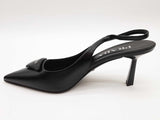Prada Black Patent Leather Slingback Pump Heels Size Eu 35 Do0826lrxde