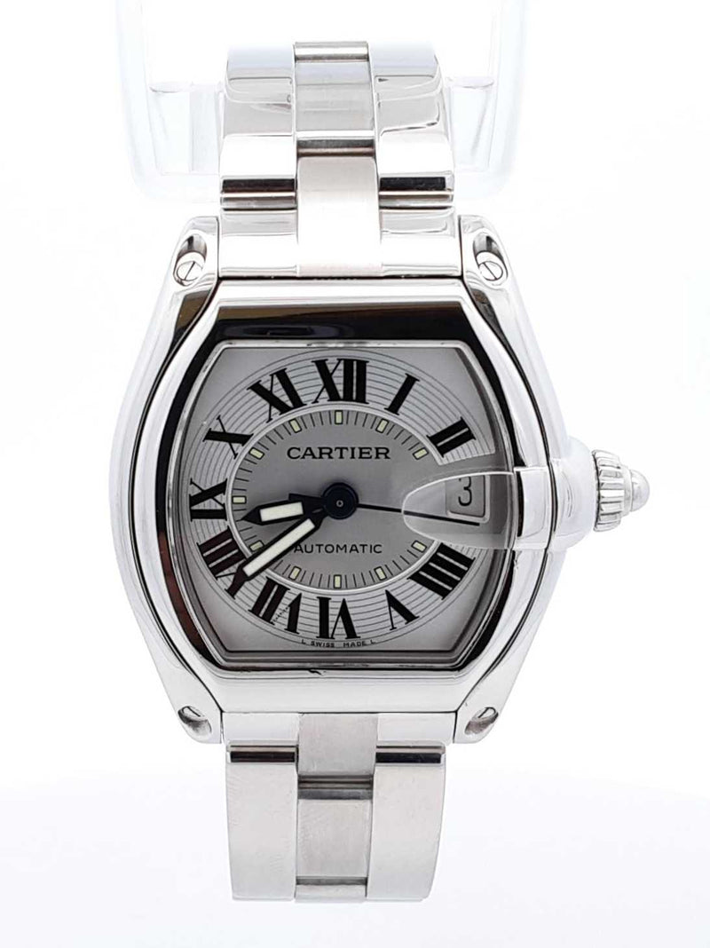 Cartier Roadster Stainless Steel Automatic 37mm Watch Fw0425ocrxdu
