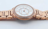 Michael Kors Rose Gold Tone Stainless Steel Watch 33mm Eb0723rxsa