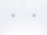 0.18 Cttw Diamond & 14k White Gold Illusion Set Stud Earrings 1 Gram Fw0826lwxdu
