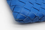 Bottega Veneta Blue Intrecciato Leather Clutch Eb0426lexde