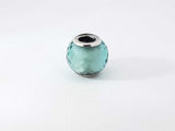 Pandora "Petite Facets" Synthetic Green Quartz Charm In Silver 2.1g Fw0926rdu