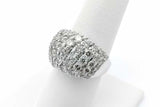 2.3cttw Diamond Ring In 10k White Gold 6.1 Grams Size 7 Eb0926ixzsa