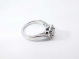 0.93 Cttw Princess Cut Diamond & 14k White Gold Double Halo Ring 4.3 Grams Size 6.5 Fw0626pzxdu