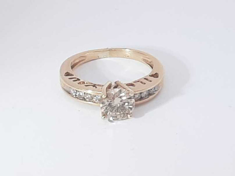 0.90 Cttw Diamond 10k Yellow Gold Ring 2.6 Grams Size 4.5 Aa0525lzxzsa