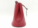 Burberry Poppy Textured Leather Lorne Bucket Bag Red Aa0926lzxsa