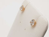 1.08 Cttw Lab Grown Diamonds 14k Yellow Gold 0.7g Stud Earrings Do0726orxde