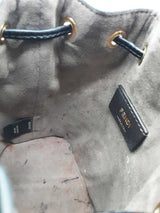 Fendi Embossed Ff Monogram Mini Mon Tressor Crossbody Bucket Bag Eb1125cxzde