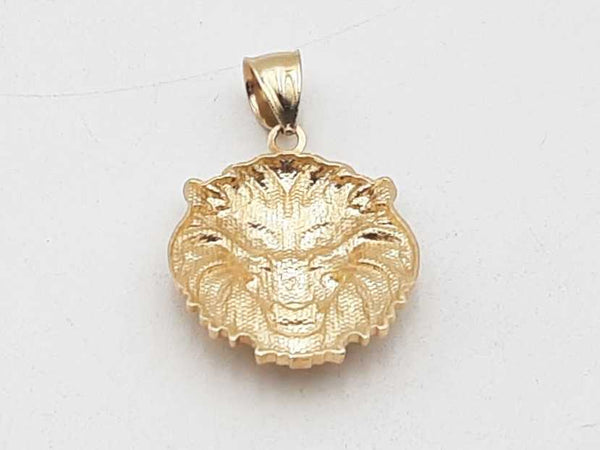 14k Yellow Gold 6 Grams Lion Pendant Aa0825ozxsa