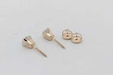 0.9cttw Diamond Stud Screwback Earrings In 10k Yellow Gold 0.8 Grams Eb0926wxzsa