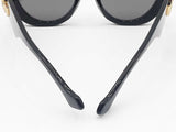 Gucci Logo Sunglasses In Black Acetate With Solid Grey Lenses Fw0926lzxdu