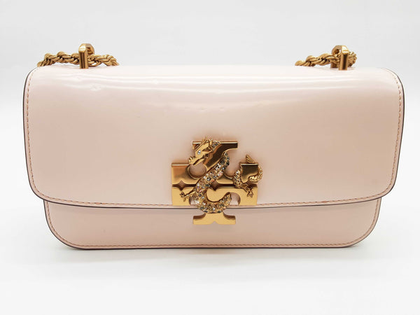 Tory Burch Elanor Lunar New Year Pink Crystal Dragon Shoulder Bag Do1225lorde