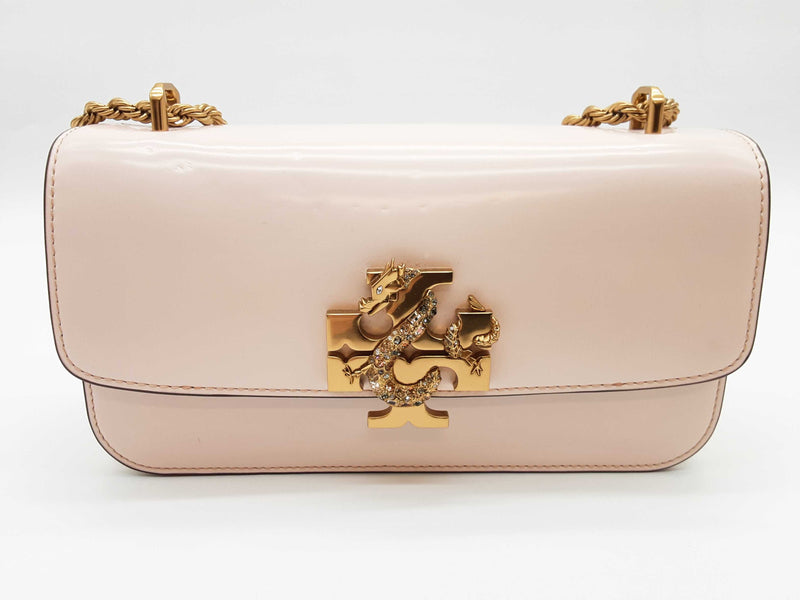 Tory Burch Elanor Lunar New Year Pink Crystal Dragon Shoulder Bag Do1225lorde