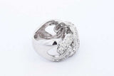 1.41cttw Diamond Ring In 10k White Gold 15.5 Grams Size 8.5 Eb0826cxzde