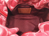 Coach Faye Mini Drawstring Bag In True Red Signature Denim Fw0726wxdu