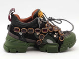 Gucci Flashtrek Sega Green Shoes Size 35 Aa0826lzxsa