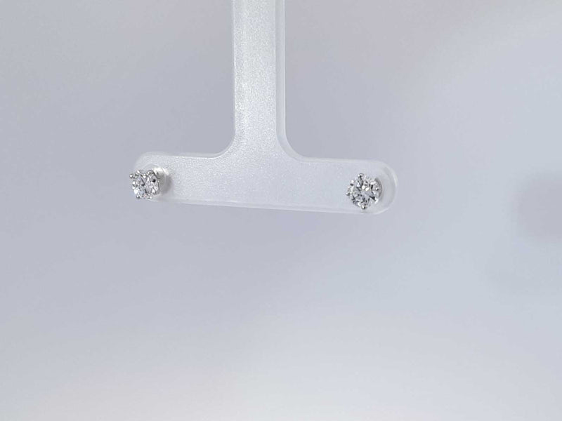 0.74 Cttw Lab Grown Diamonds 14k White Gold Stud Earrings 0.60 G Aa0725lczsa
