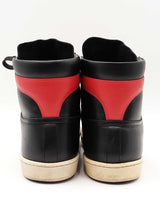 Yves Saint Laurent Sl/10h Court Classic Sneakers  Black & Red Sz 10.5 Fw0126crdu