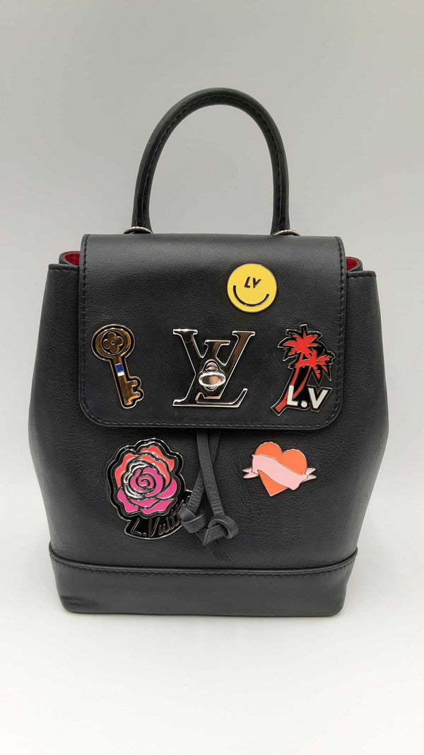 Louis Vuitton Lockme Enamel-embellished Mini Backpack Fw1124rxzdu