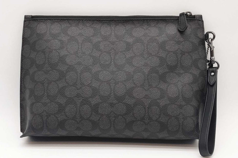 Coach Carry All Pouch Signature Canvas Handbag Sd0625rzde