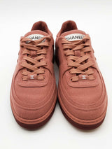 Chanel Mauve Wool Mixed Fibers Cc Sneakers Size 36 Eb0126exzde