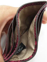 Michael Kors Jet Set Small Card Case In Deep Fuschia Snake-embossed Leather Fw0826wrdu