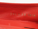 Louis Vuitton Red Orange Patent Leather Flats Size Eu 39.5 Do0925oxzde