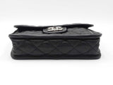 Chanel Mini French Riviera Flap Bag In Black Diamond-quilted Caviar Leather Fw0726lrrxdu