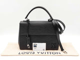 Louis Vuitton Cluny Bb Top-handle Bag In Black Epi Leather Fw0526irzdu