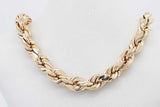 10k Yellow Gold Rope Chain Necklace 17.8 Grams 22 Inch Eb0826sxzsa