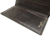 Christian Dior Wallet In Dark Brown Cannage-quilted Lambskin Leather Fw0626ozxdu