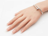 Cartier Juste Un Clou Bracelet In 18k White Gold 33.4 Grams Size 16 Fw0826woxzdu
