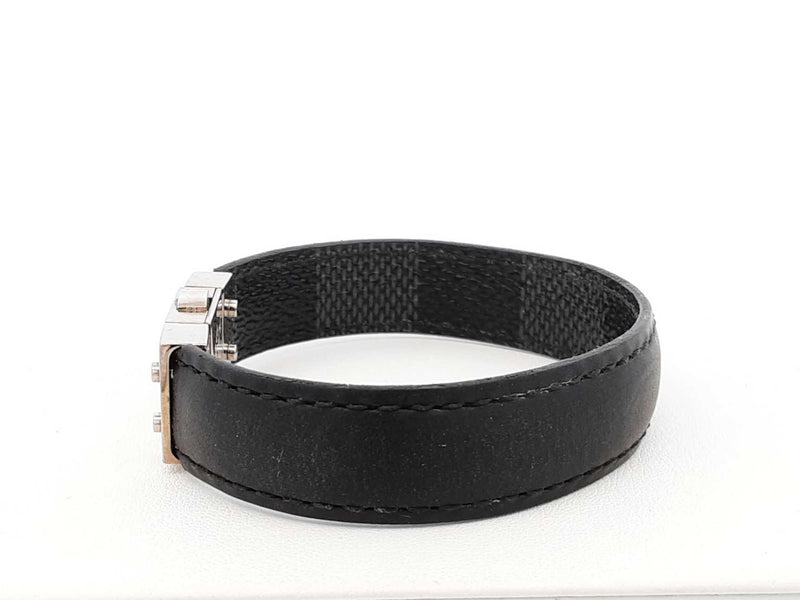 Louis Vuitton Damier Graphite Check It Reversible Bracelet Fw0925lxzdu