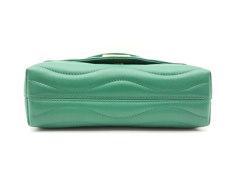 Louis Vuitton New Wave Chain Bag In Emerald Green Leather Fw0825lorxdu