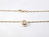 0.30 Cttw Diamond & 18k Yellow Gold Solitaire Necklace 5.5g 16 Inch Fw0926cxzdu