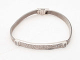 .55ctw Diamonds 18k White Gold 11.6 Grams Bracelet 6 Inch Sd0225ezxsa