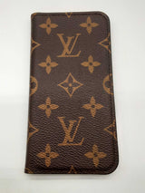 Louis Vuitton Iphone X/xs Folio Brown Monogram Case Do0924lorde